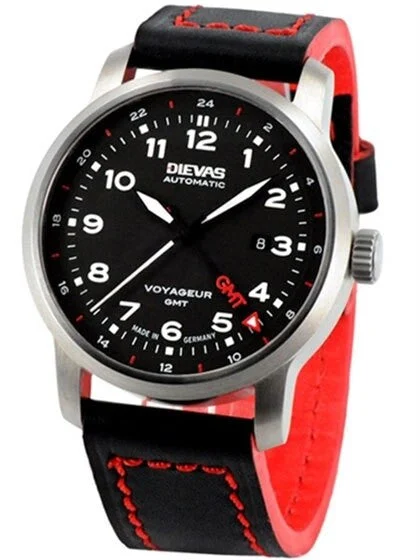 Dievas German Made Voyageur GMT Dual Time Watch with Swiss ETA 2893-2 VoyageurGMT kol saat
