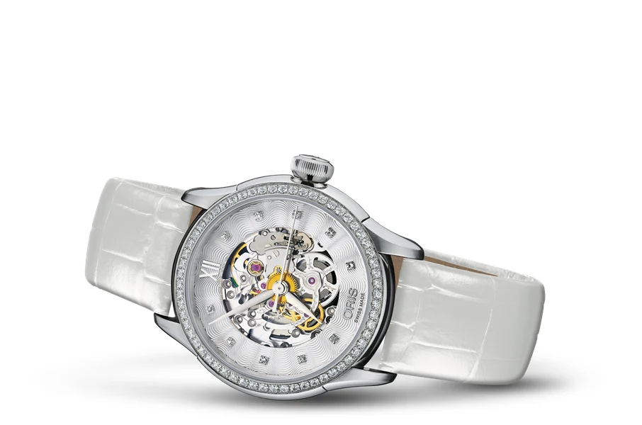 Oris Artelier Skeleton Diamonds 01 560 7604 4919-07 5 16 67FC 31 mm kol saati