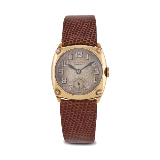 Movado MOVADO, REF. 41536, CHRONOMETRE, CUSHION-SHAPED, DIAMONDS, 14K YELLOW GOLD kol saat