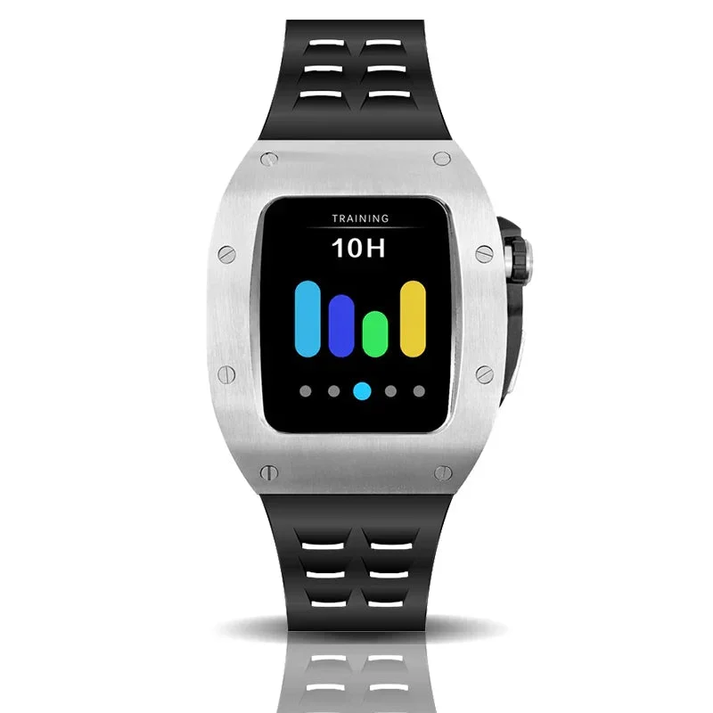 ASOROCK WATCHES Silver/black Smartwatch Sports case 44 mm kol saati