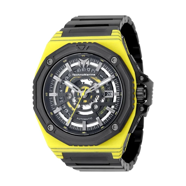 Technomarine Carbon Nautic Marine Automatic Watch with Forged Carbon Case - 45mm. Black (T