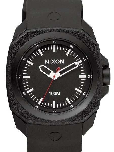 Nixon Ruckus Watch with 41mm Polycarbonate Case, White Hands and Markers #A349-001 41 mm kol saati