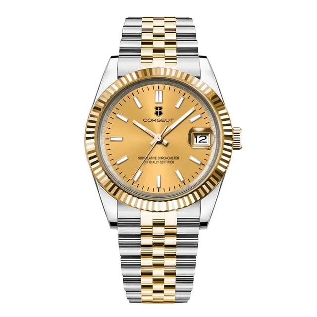Tandorio Corgeut Datejust CG2029 NH35A 36mm/39mm Jubilee dress Sapphire 10Bar 14:350850#bl