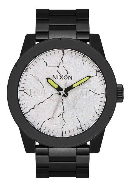 Nixon US Corporal Stainless Steel - Black / And Justice For All A346-3104-00 kol saati