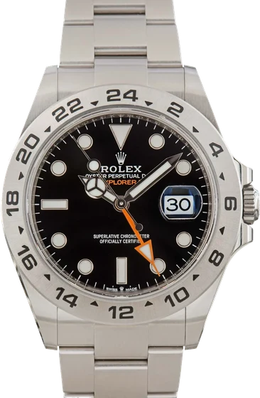 Rolex DUF Explorer II Ref 226570 Black Chromalight Dial kol saati