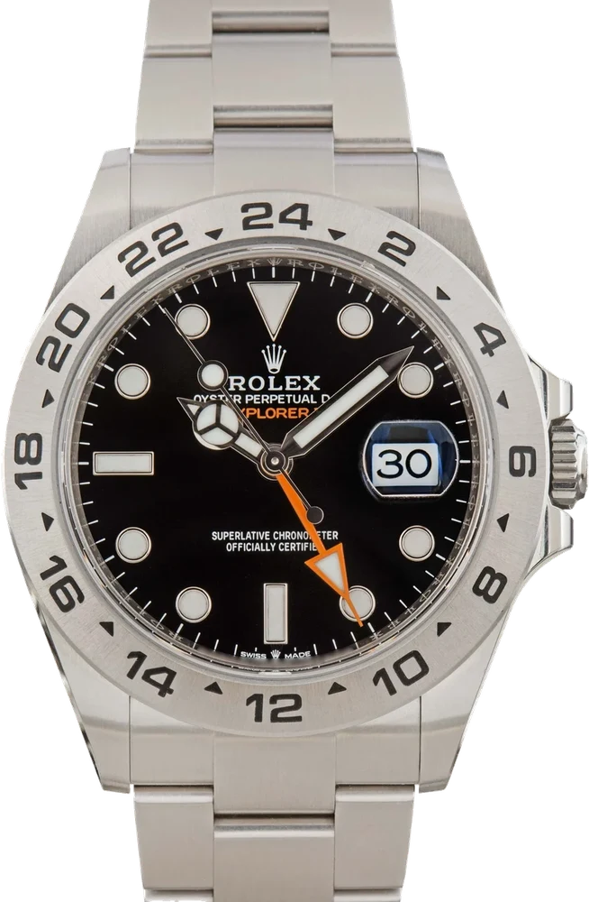 Rolex DUF Explorer II Ref 226570 Black Chromalight Dial 42 mm kol saati