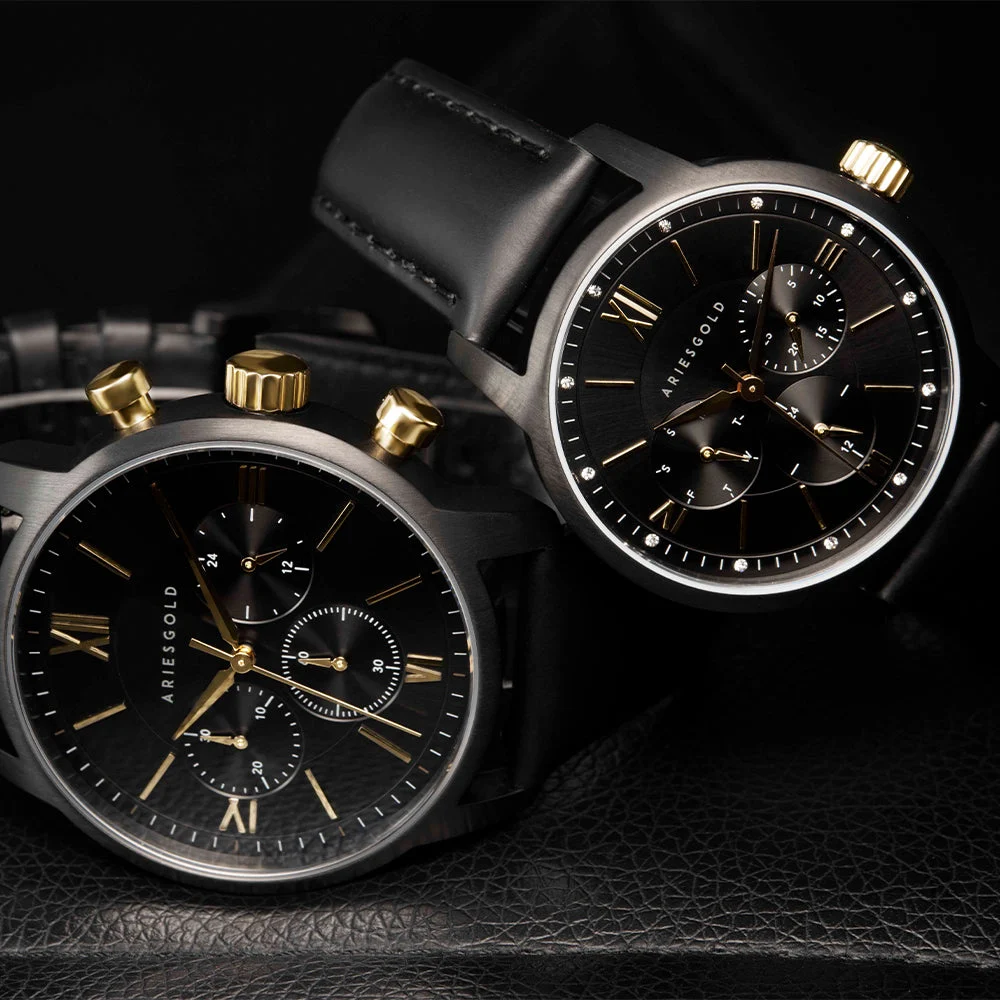 Aries Gold Eternal 1027 & 1028 Couple 40 mm kol saati