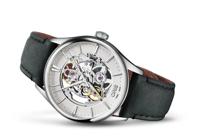 Oris Artelier Skeleton 01 734 7721 4051-07 5 21 34FC kol saati