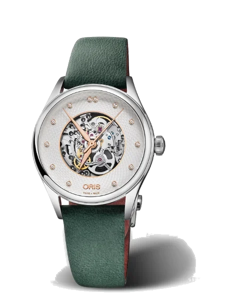 Oris Artelier Skeleton Diamonds 01 560 7724 4031-07 5 17 35FC 33 mm kol saati