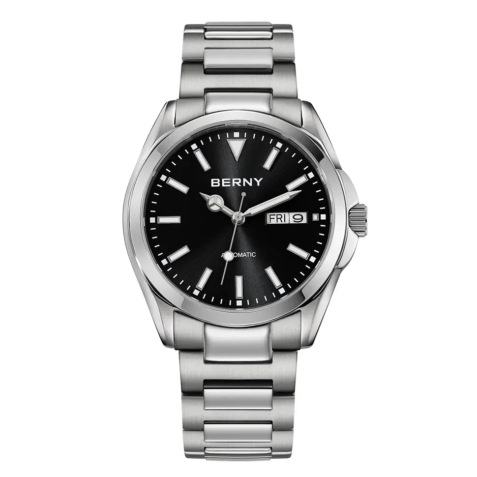 BERNY Men Automatic Dress Watch-AM023M AM023M-A kol saati