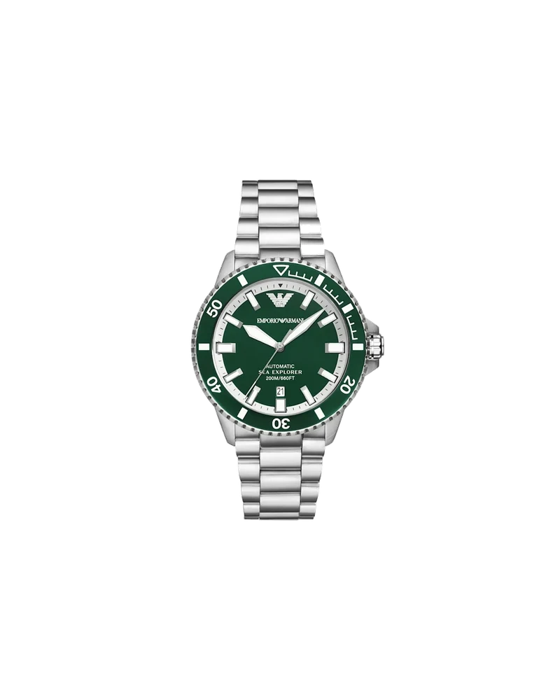 Emporio Armani Sea Explorer Automatic Stainless Steel Watch AR60080 42.5 mm kol saati