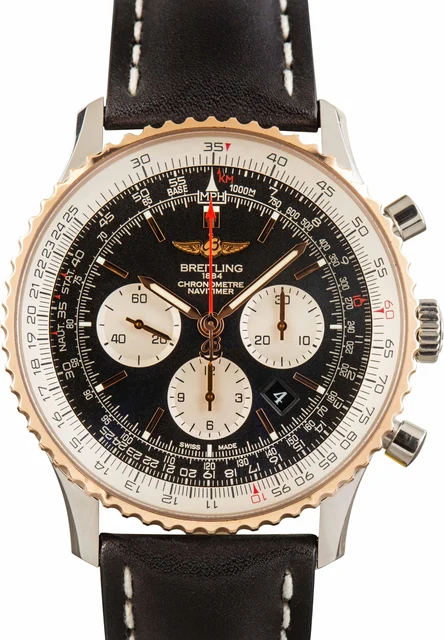 Breitling Navitimer B01 Chronograph 46 18K Red Gold UB012721/BE18 kol saati