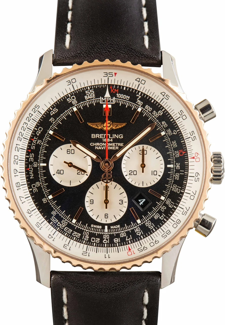Breitling Navitimer B01 Chronograph 46 18K Red Gold UB012721/BE18 kol saati