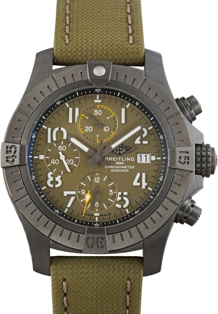Breitling Avenger Chronograph 45 Night Mission Green Dial V13317101L1X1 45 mm kol saati