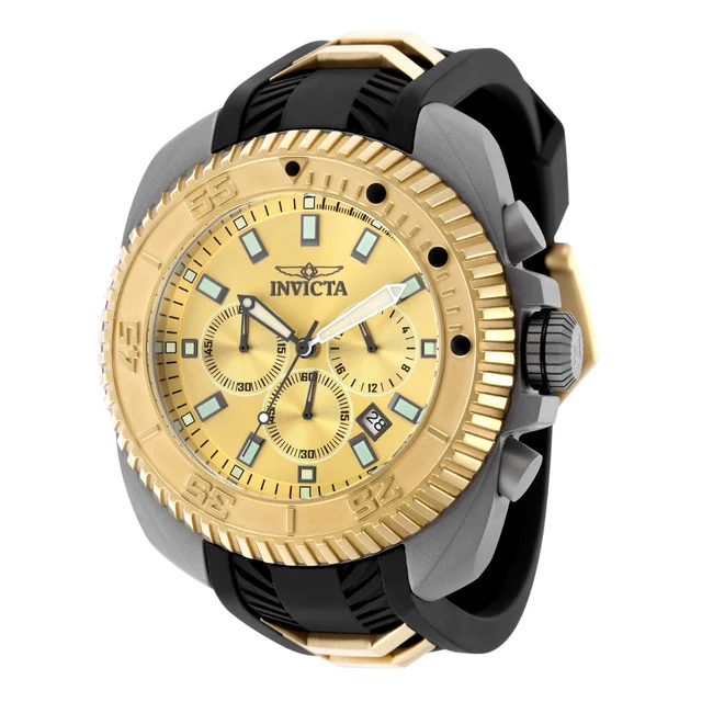 Invicta Coalition Forces Watch - 50mm. Black. Gold (49793) kol saati