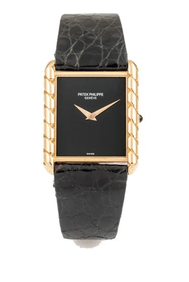 Patek Philippe PATEK PHILIPPE, REF. 4386, ONYX DIAL, GOLD kol saati