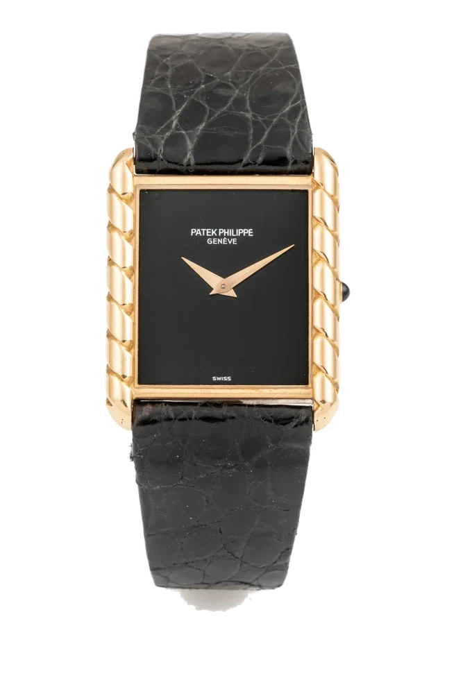 Patek Philippe PATEK PHILIPPE, REF. 4386, ONYX DIAL, GOLD kol saati