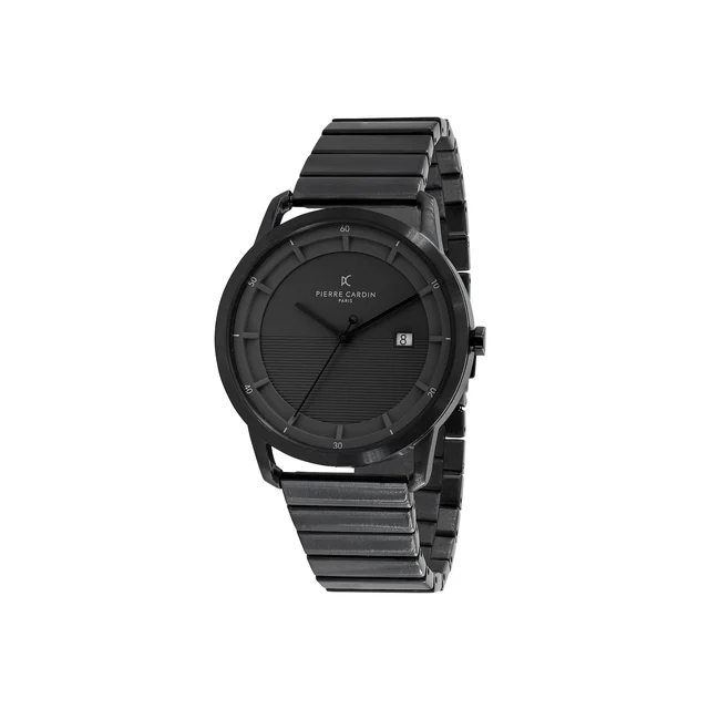 ST. GERMAIN Lines Watch with Black Dial, Black Case and Metal Links Strap CLC.6007 kol saa
