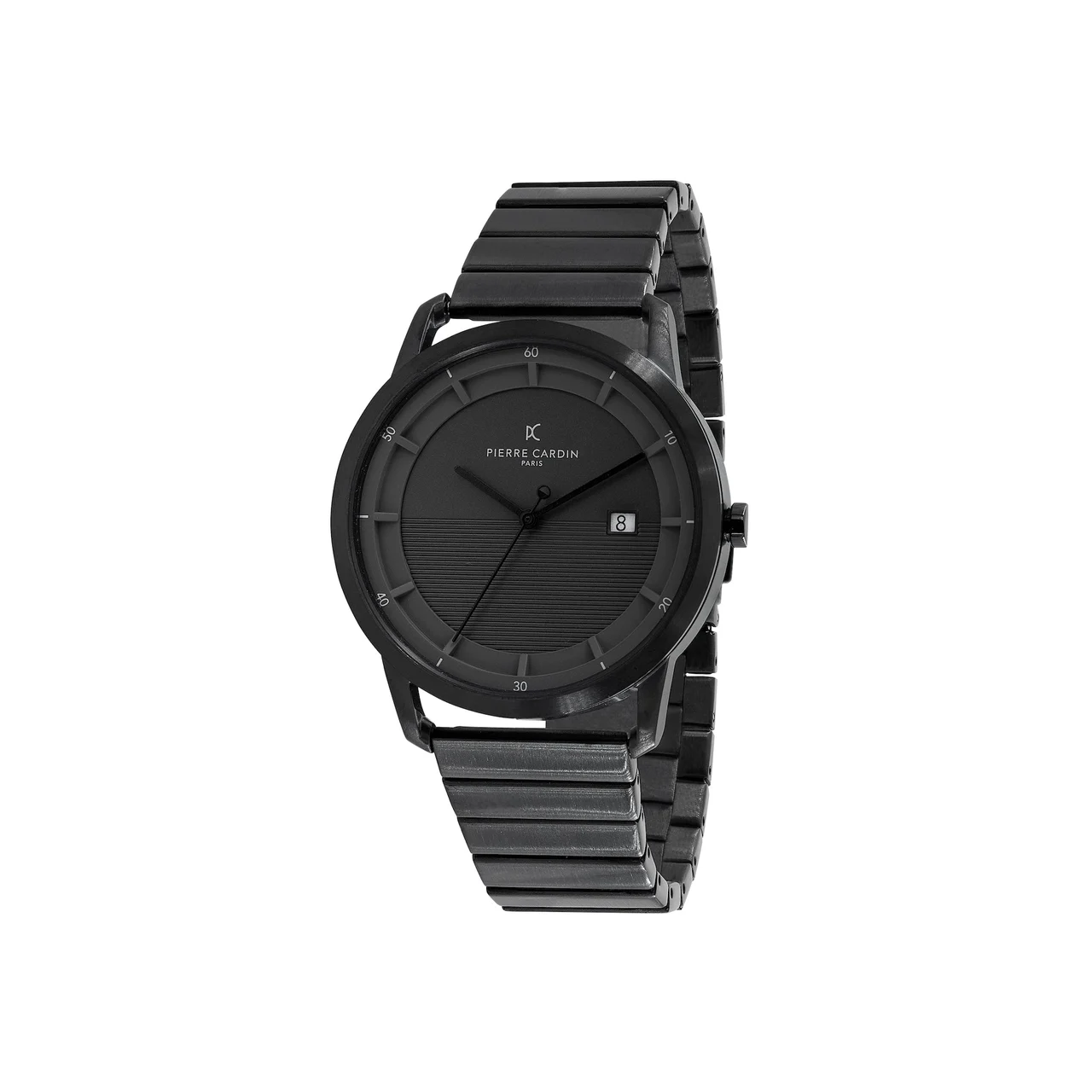 ST. GERMAIN Lines Watch with Black Dial, Black Case and Metal Links Strap CLC.6007 kol saati