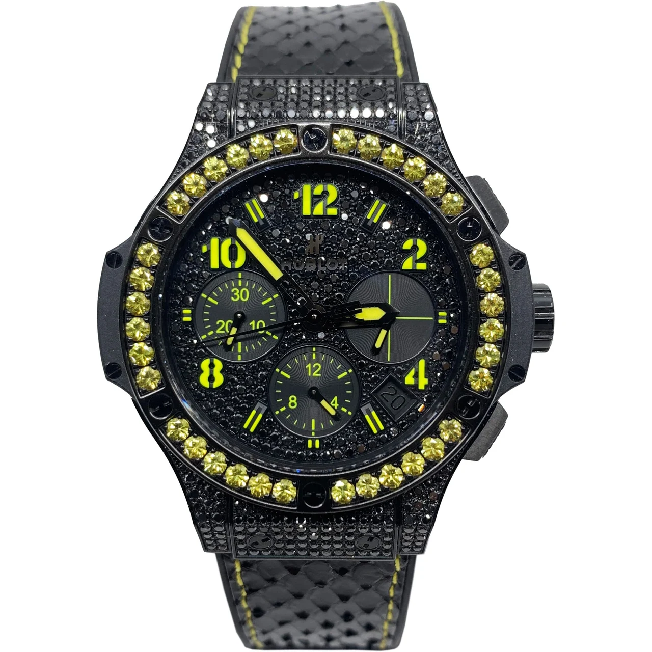 Hublot Big Bang Black Fluo 41mm 341.SV.9090.PR.0911 CZ275 41 mm kol saati