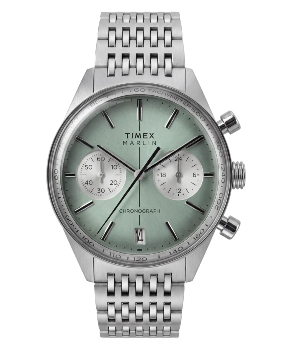 Timex Marlin® Jet Chronograph 40mm Stainless Steel Bracelet Watch TW2Y89800VQ 40 mm kol saati