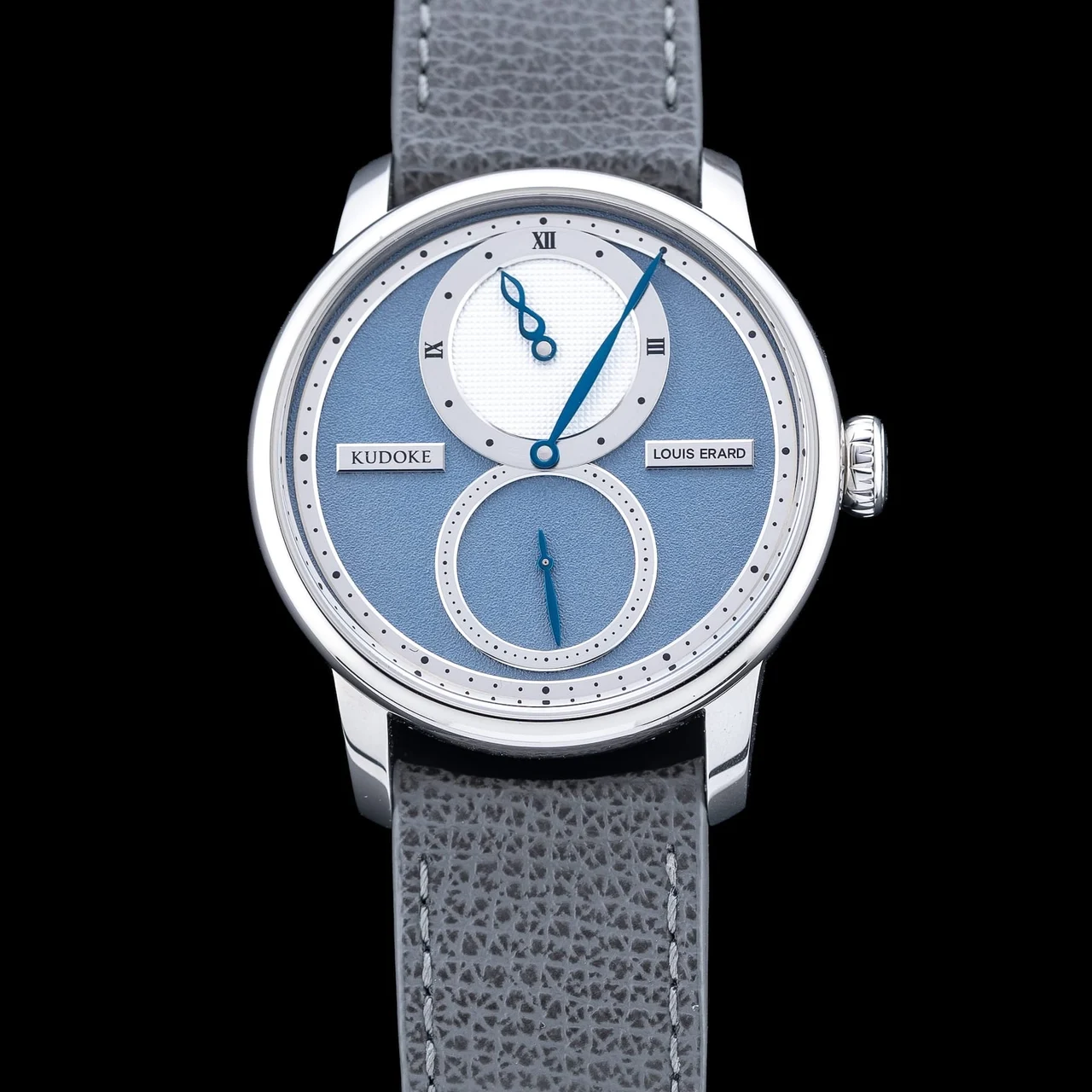 Louis Erard Kudoke Regulator Light Blue 210009N43572 42 mm kol saati