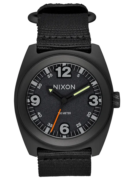 Nixon US Clutch 42 - All Matte Black / Black A1447-3086-00 kol saati