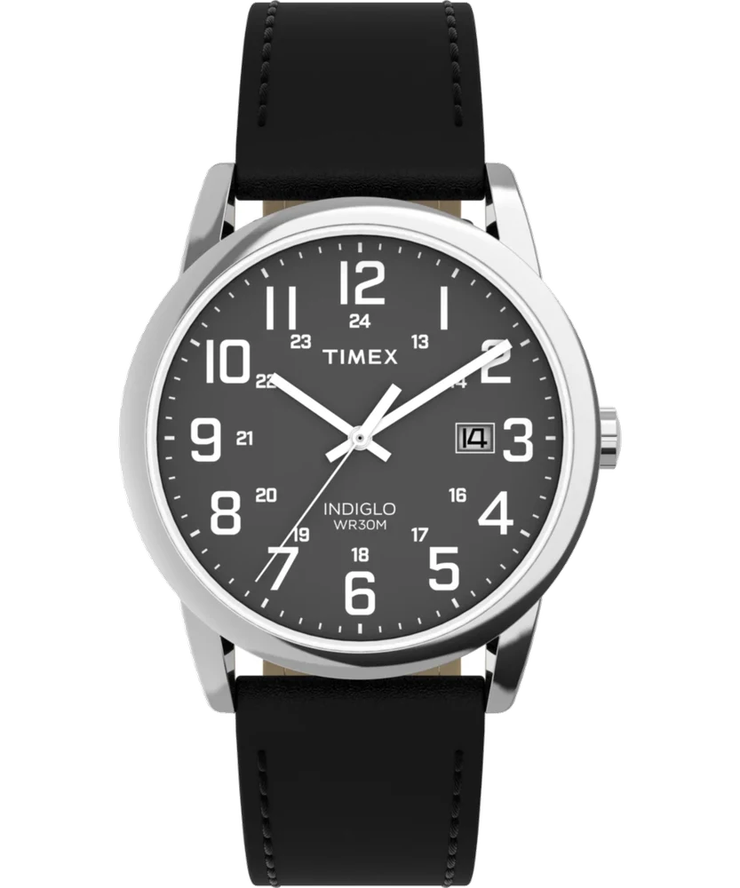 Timex Easy Reader® Classic 38mm Leather Strap Watch TW2Y12800 38 mm kol saati