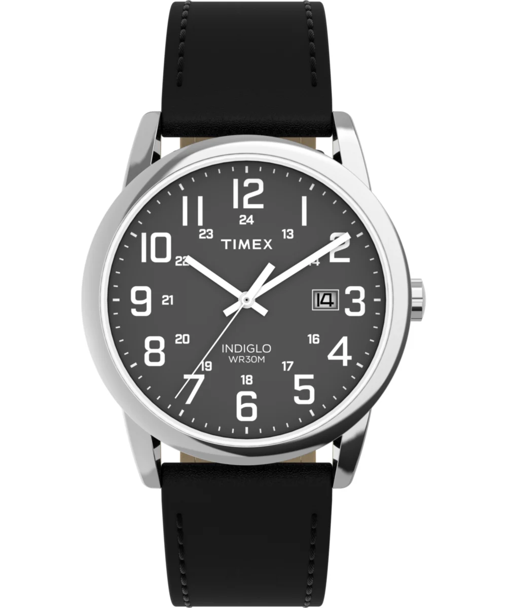 Timex Easy Reader® Classic 38mm Leather Strap Watch TW2Y12800JT 38 mm kol saati