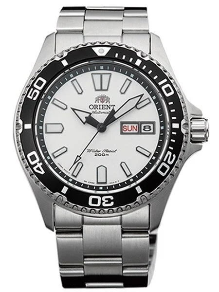 Orient Scratch and Dent - USA II White Dial Automatic Dive Watch with Sapphire Crystal #AA0200CW 1 SND899 41.5 mm kol saati