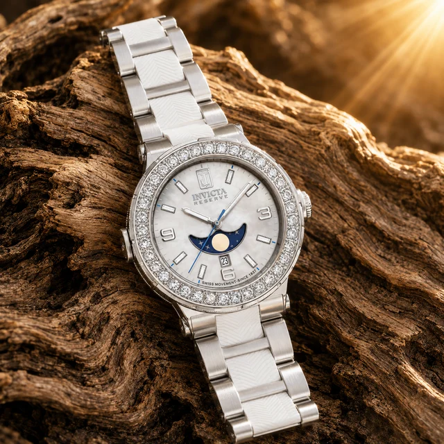 Invicta Antheria 1.4 CT LG Diamond Watch - 36mm, White, Steel (51348) kol saati
