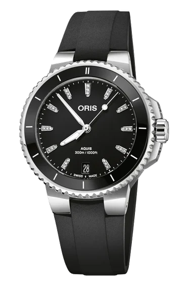 Oris Aquis Date Diamonds 01 733 7792 4194-07 4 19 64FC kol saati