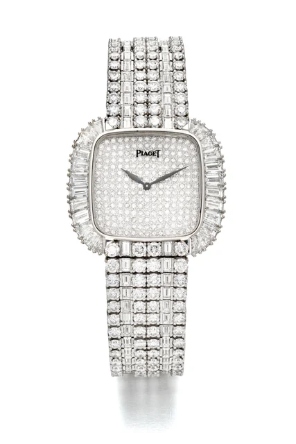Piaget Ref.77280 White Gold And Diamond-set Bracelet Quartz Watch kol saati