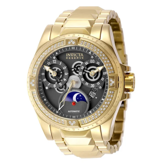 Invicta Reserve Excursion 0.47 Carat Diamond Automatic Watch - 49.5mm, Gold (48550) kol sa