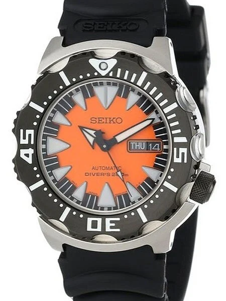 Seiko Generation Orange Monster with new 24-Jewel Automatic Movement #SRP315K1 43 mm kol saati