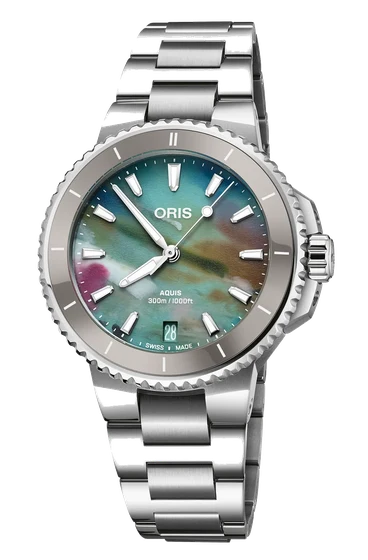 Oris Aquis Date Upcycle 01 733 7792 4150-07 8 19 05P kol saati
