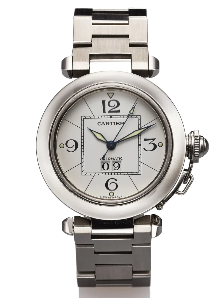 Cartier CARTIER REF. 2475 PASHA AUTOMATIC LARGE DATE STEEL 35 mm kol saati