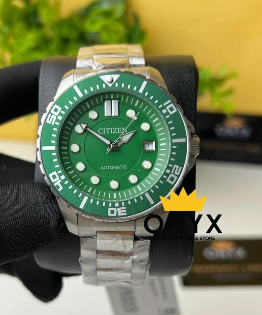 Citizen Automatic Urban Mecha 43mm Green Dial Stainless Stee kol saati