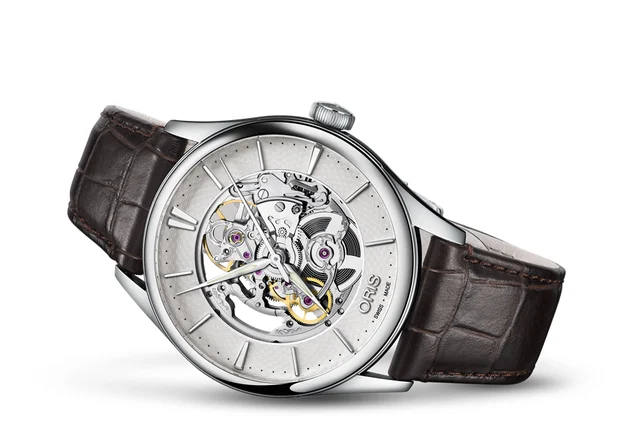 Oris Artelier Skeleton 01 734 7721 4051-07 5 21 65FC kol saati