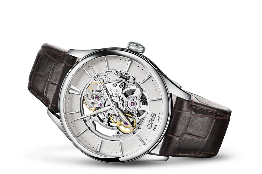 Oris Artelier Skeleton 01 734 7721 4051-07 5 21 65FC 40 mm kol saati