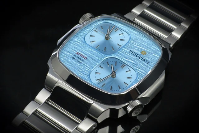 Vesuviate Attivo-Duplex Pastel Blue kol saati