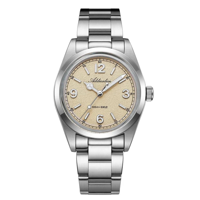 addiesdive Quartz Watch AD2518 AD2518-字钉369-磨砂绿面-三株钢带270 kol saati