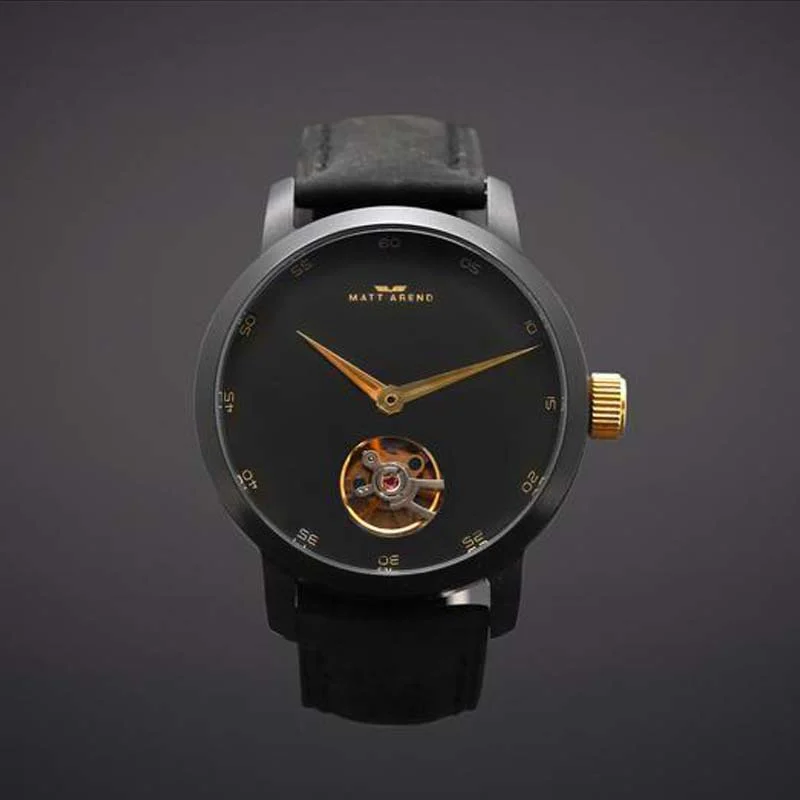 Matt Arend Solaris Gold / Black Ma 825 Solaris Gold / Black 43 mm kol saati