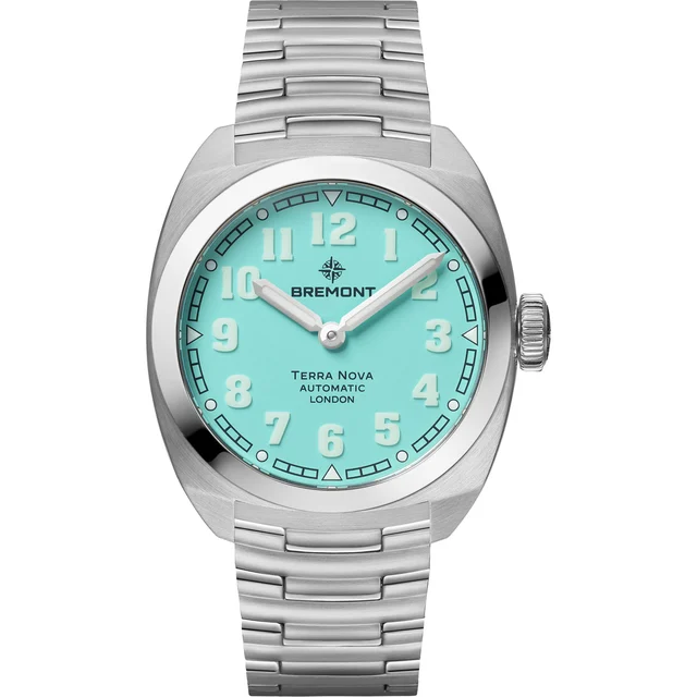Bremont Terra Nova 38 Turquoise TN38-ND-SS-TQ-B kol saati