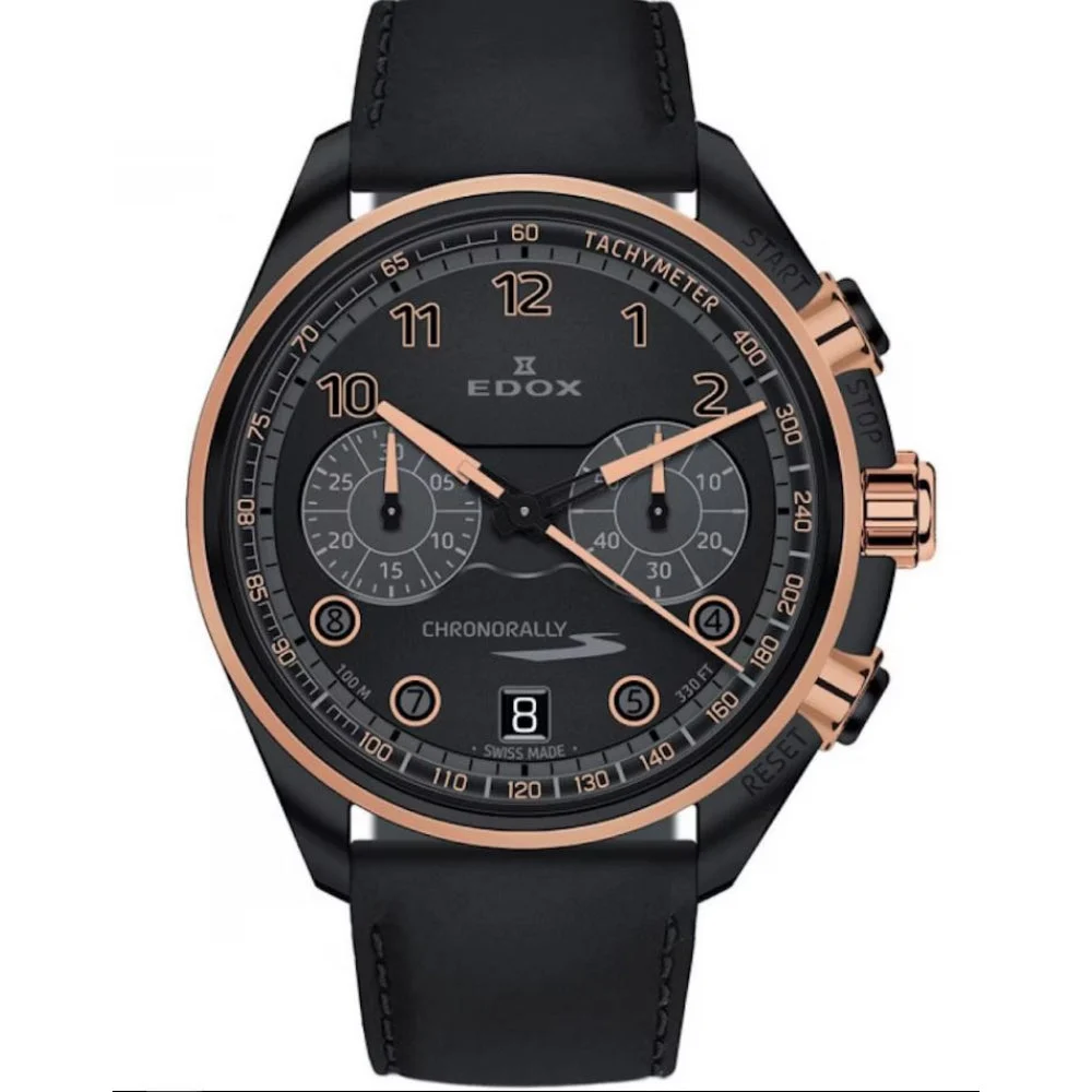 EDOX Chronorally ED09503-37NRCN-NNR 43 mm kol saati