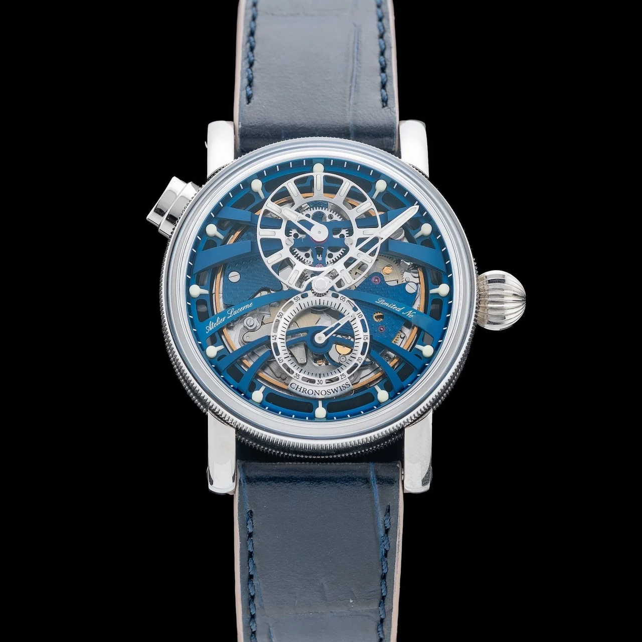 ChronoSwiss Q-Repeater Blue Note 210009N43185 kol saati