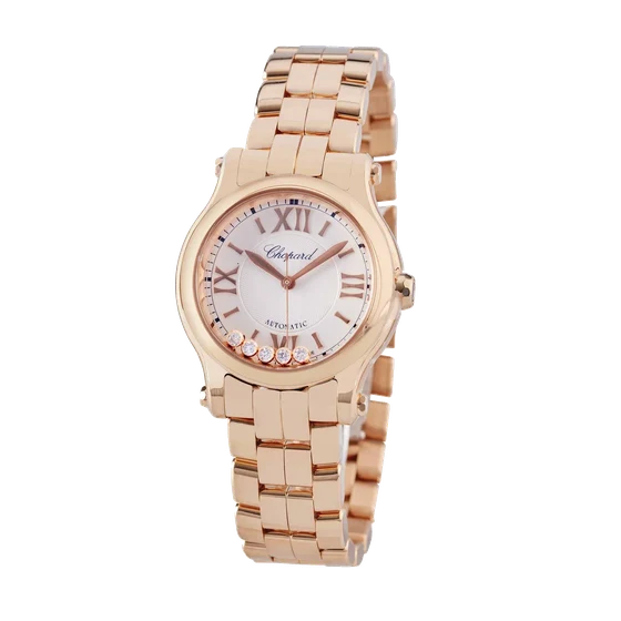 Chopard CHOPARD REF. 274893, HAPPY SPORT, 18K PINK GOLD, NEW OLD STOCK kol saati