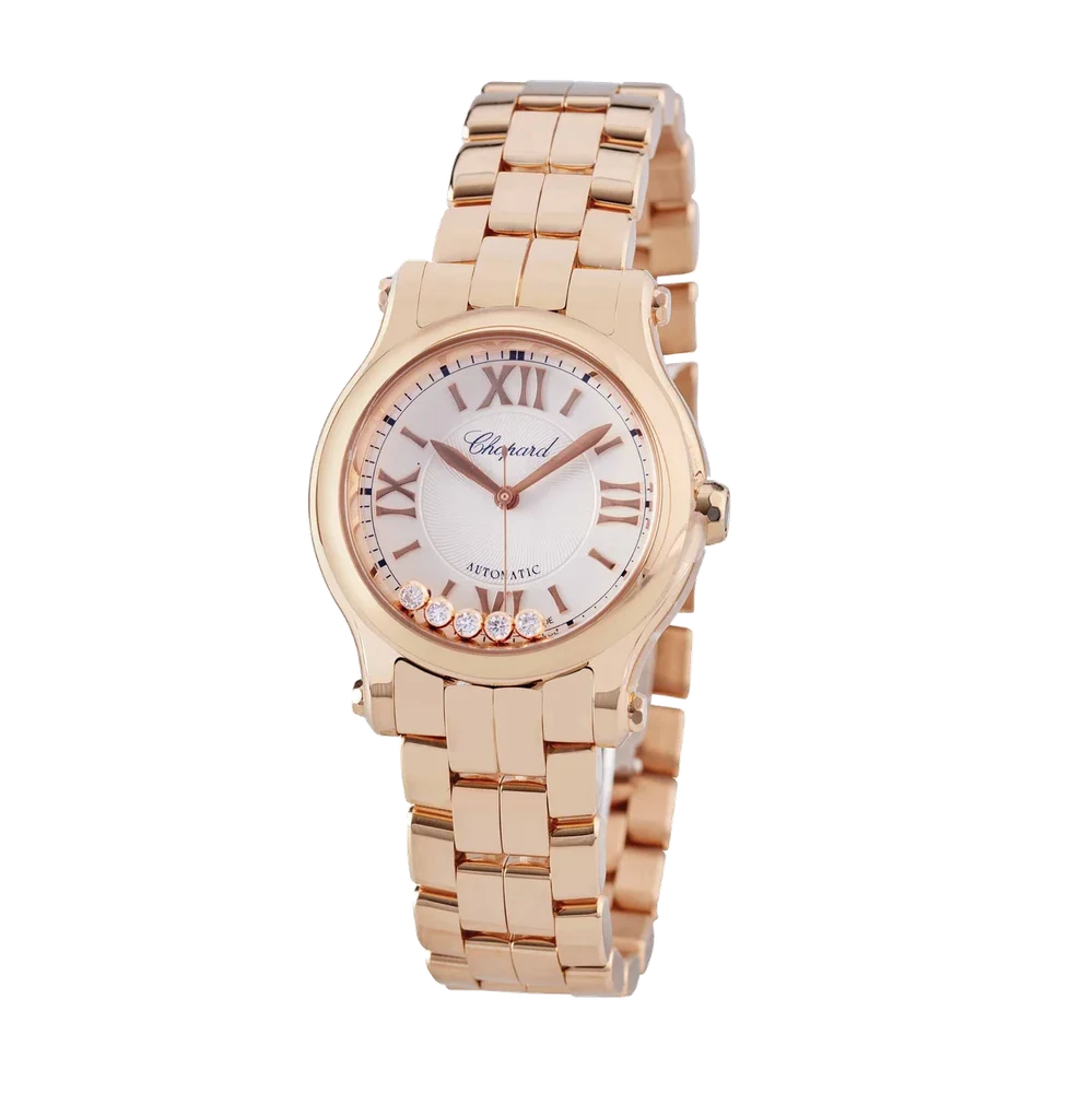 Chopard CHOPARD REF. 274893, HAPPY SPORT, 18K PINK GOLD, NEW OLD STOCK kol saati
