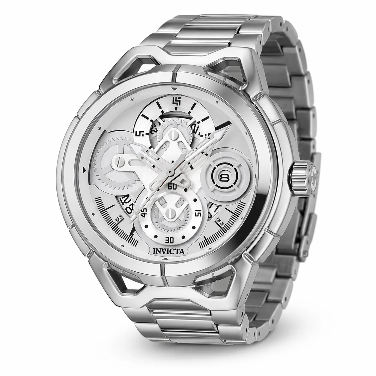 Invicta Rally Syncor Watch - 44mm, Silver (79011) 44 mm kol saati