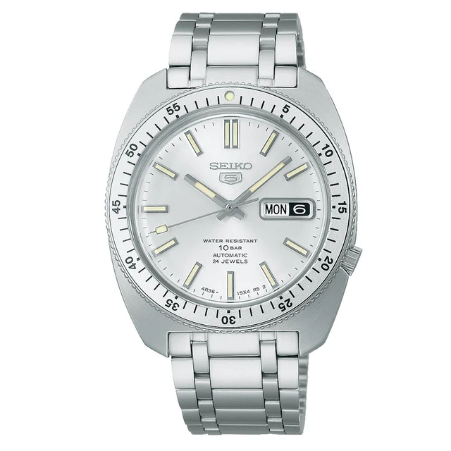 Seiko Limited Edition "Gene Kranz" Silver Dial Watch #SRPL91 kol saati